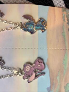 Disney Bunny Pendant Necklaces - Blue and Pink